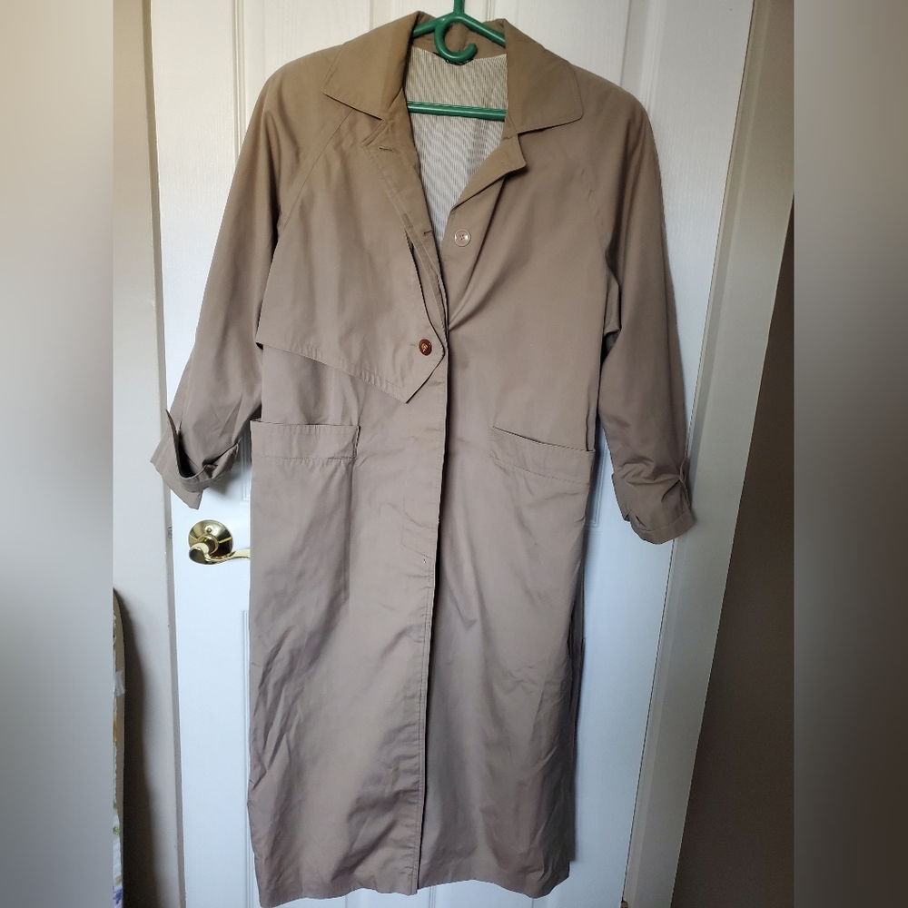 🔴 Vintage 70s Norbert Nel Paris Made in France Trench Coat